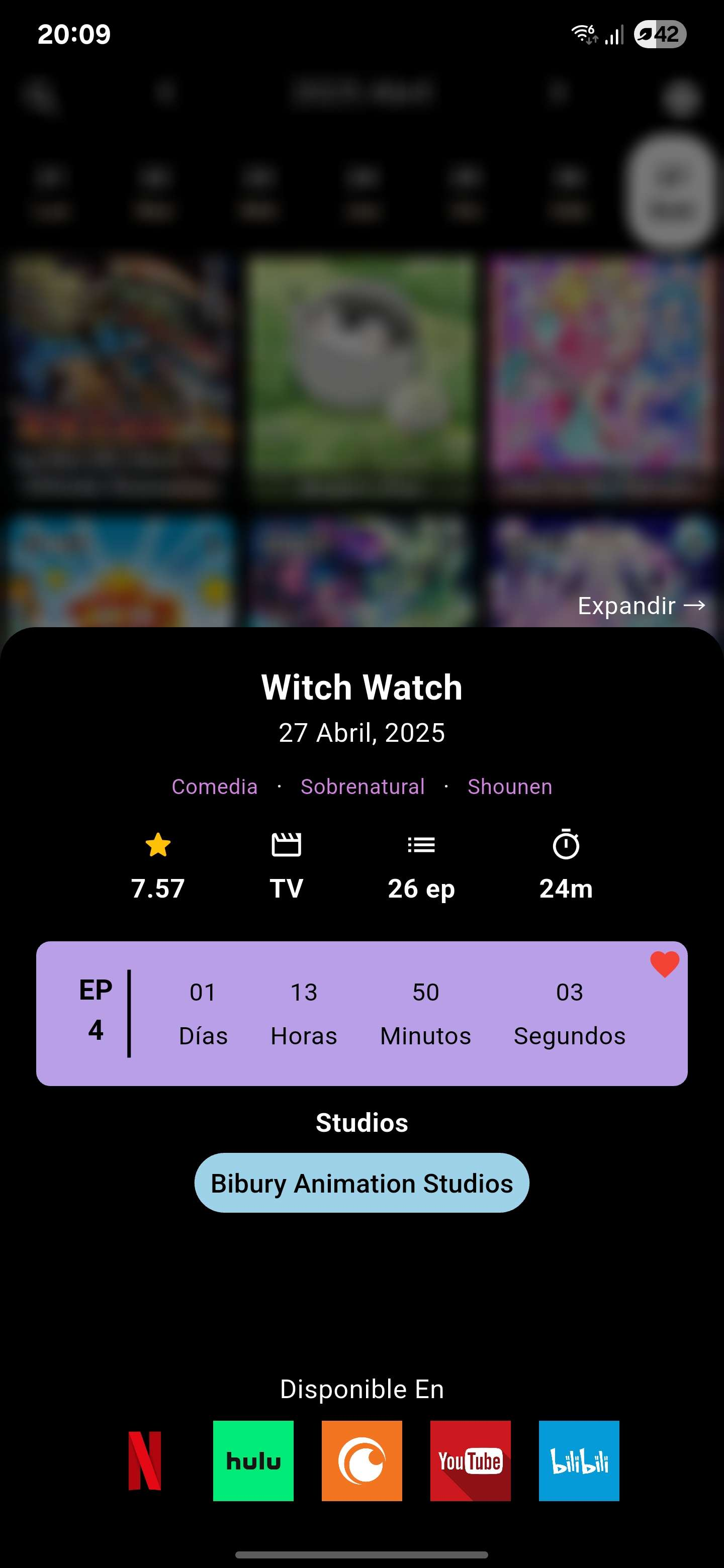 Countdown and Streaming Services